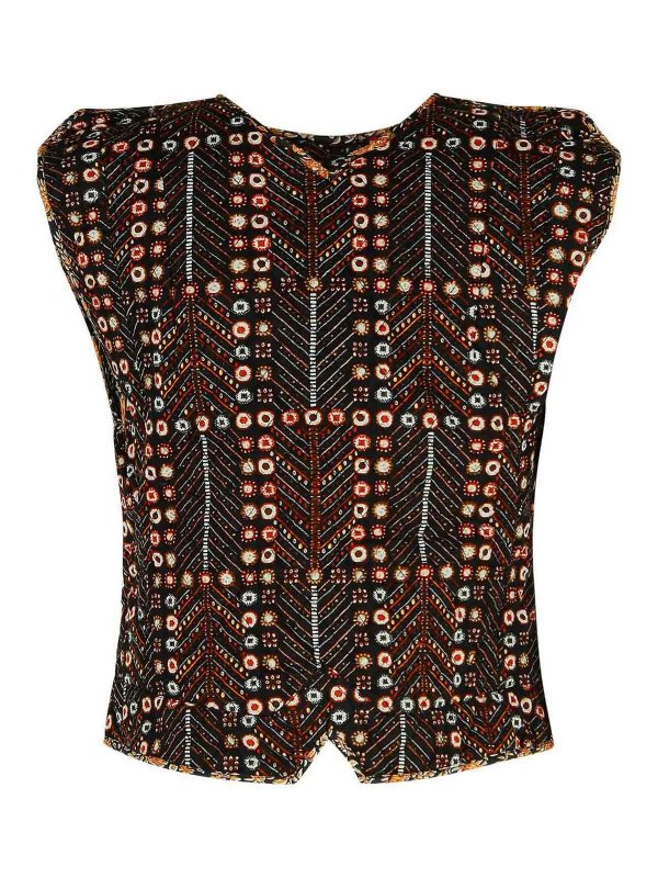 ISABEL MARANT: vests online - Cerza Black Cotton Vest