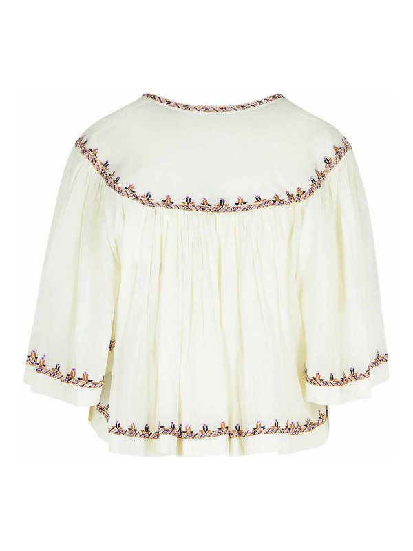ISABEL MARANT: blouses online - Felicity Beige Cotton Blouse