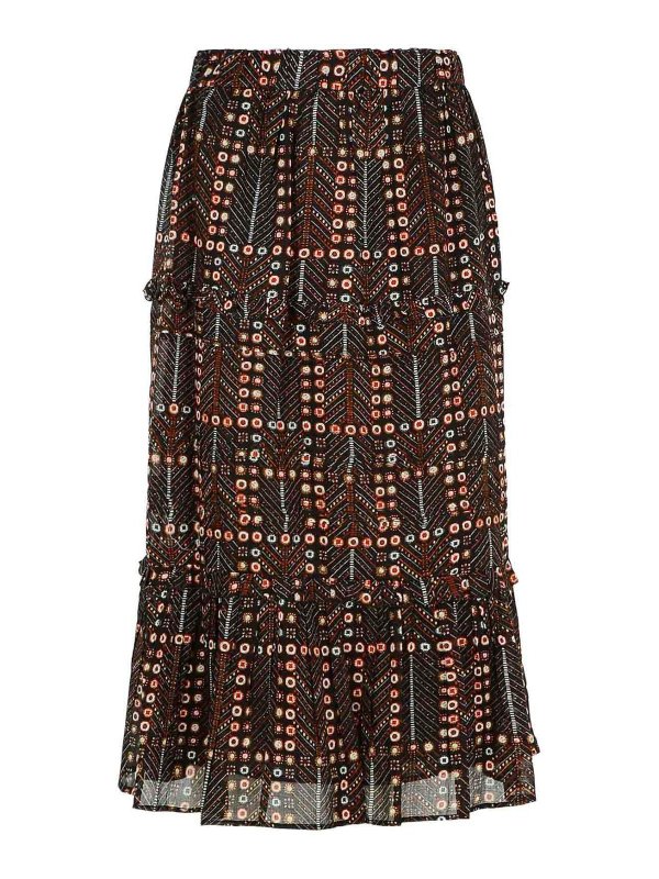 ISABEL MARANT: Knee length skirts & Midi - Diya Black Cotton Jacket