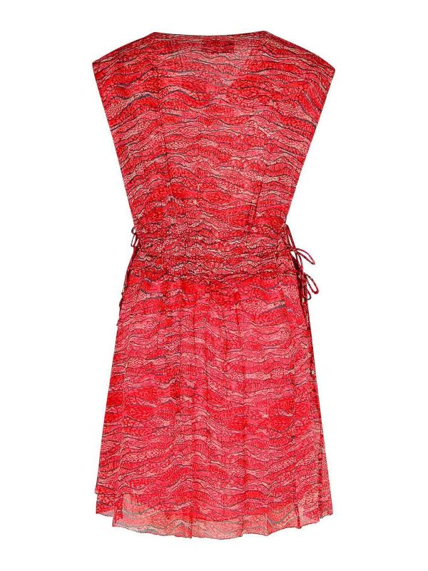 ISABEL MARANT: knee length dresses online - Anawa Red Viscose Dress