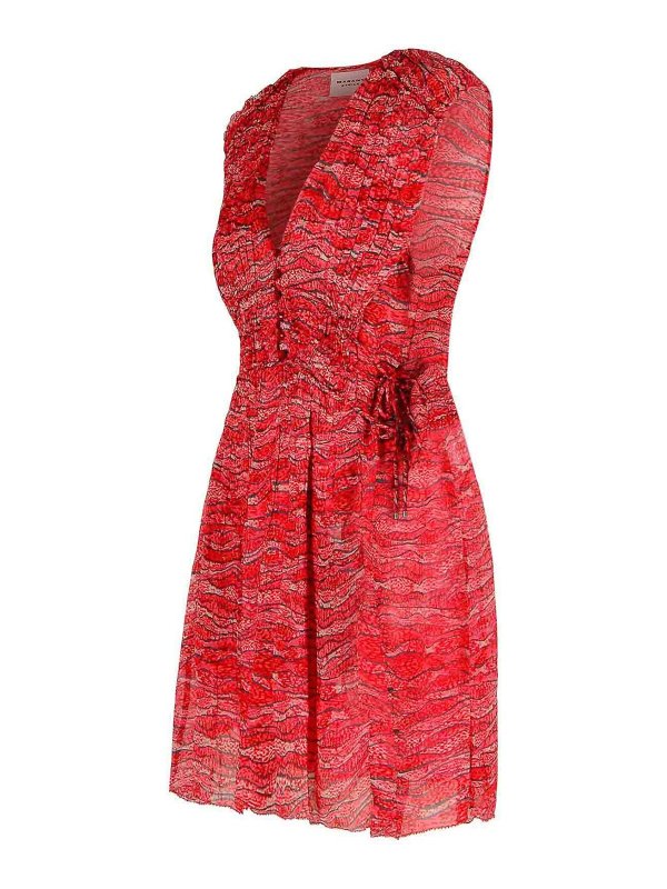 The Best Shops ISABEL MARANT: knee length dresses - Anawa Red Viscose Dress