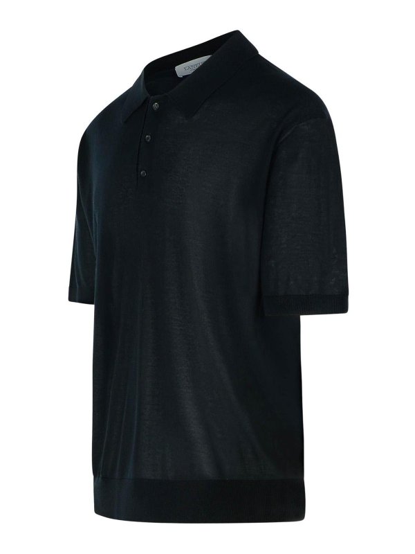 The Best Shops LANEUS: polo - Maglietta nera lyocell