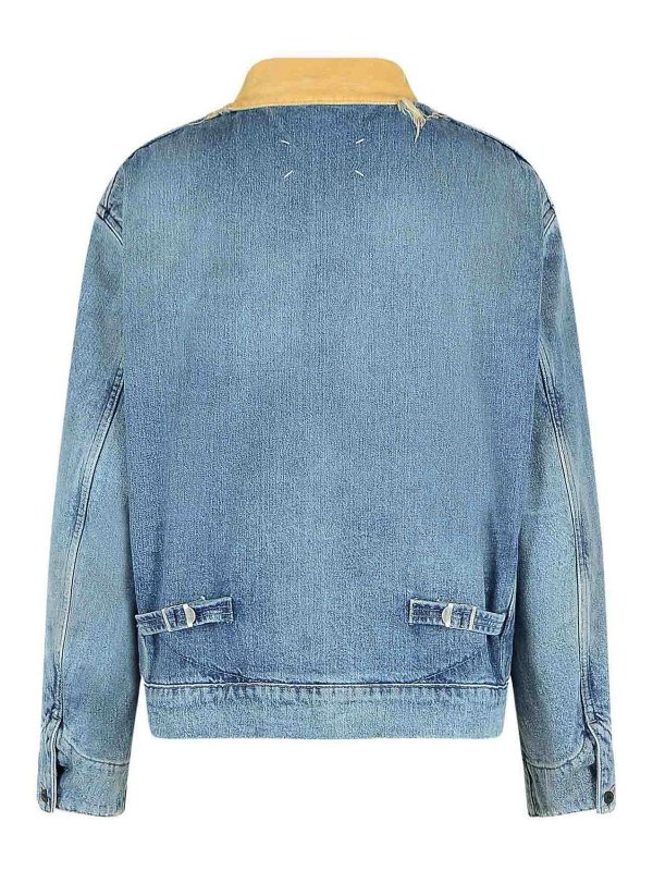 Maison Margiela: デニムジャケット online - デニムジャケット - ライトブルー