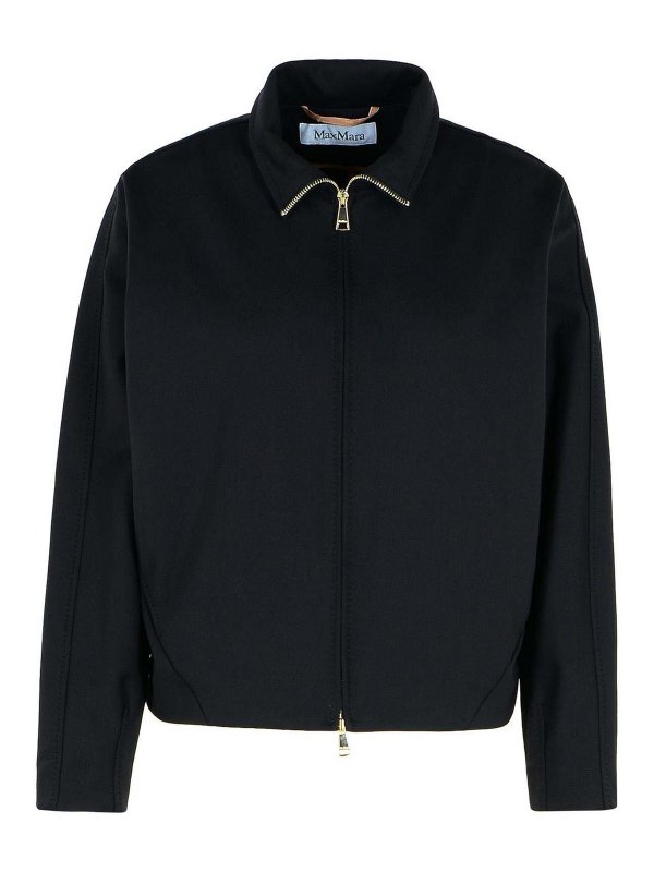 Max Mara: Sweatshirts & Sweaters - Plava Black Polyamide Blend Sweatshirt