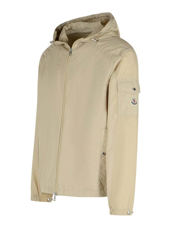 The Best Shops MONCLER: casual jackets - Ettache Beige Polyamide Jacket