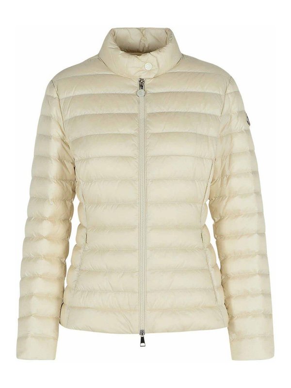MONCLER: padded jackets - Igelle Cream Polyamide Down Jacket
