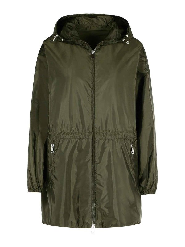 MONCLER: giacche casual - Giacca in poliammide verde wete