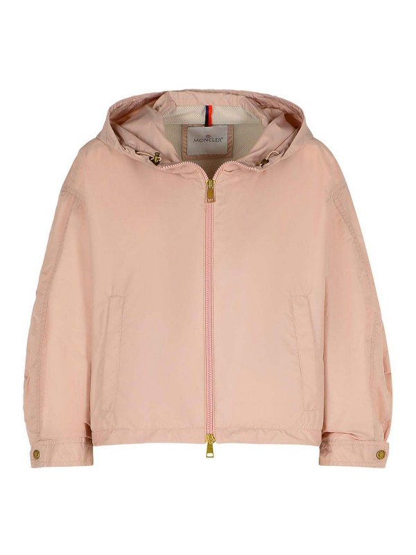 MONCLER: giacche casual - Giacca in poliammide rosa Vizille