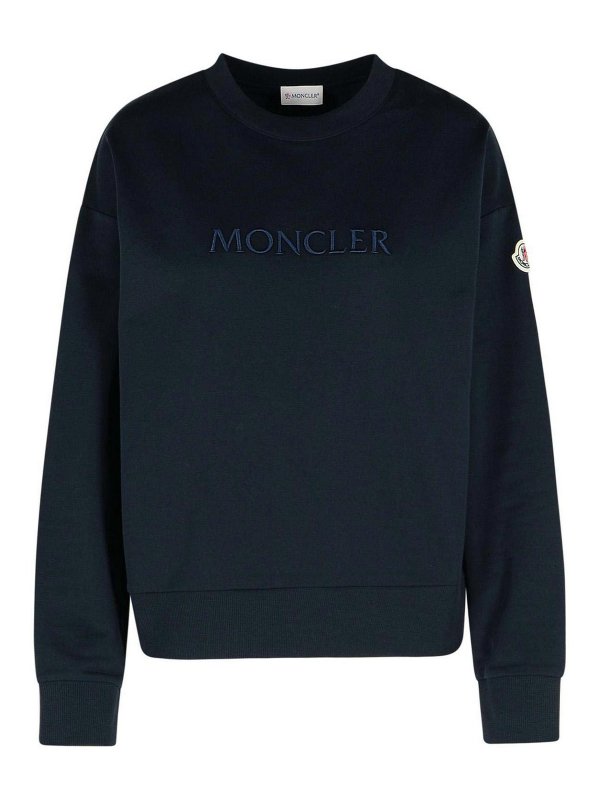 MONCLER: Sweatshirts und Pullover - Sweatshirt - Dunkelblau