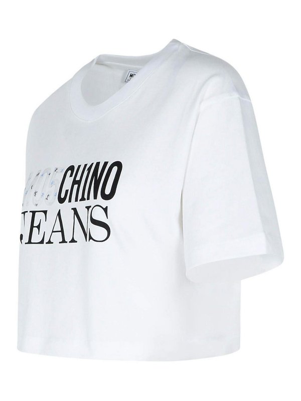 The Best Shops MOSCHINO JEANS: T-shirts - T-Shirt - Weiß
