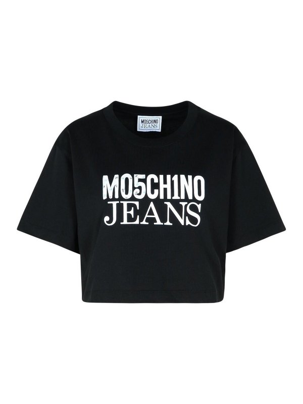 MOSCHINO JEANS: T-shirts - T-Shirt - Schwarz