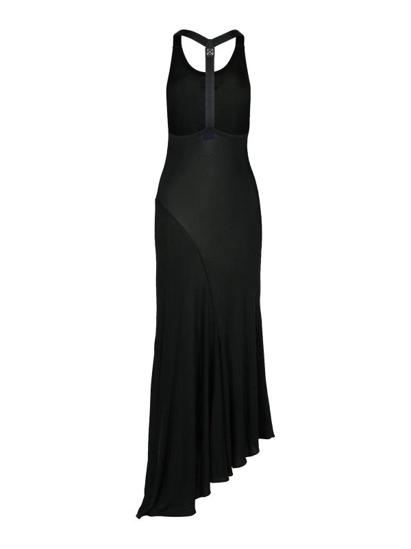 OFF-WHITE: ニーレングスドレス online - 膝丈ドレス - 黒