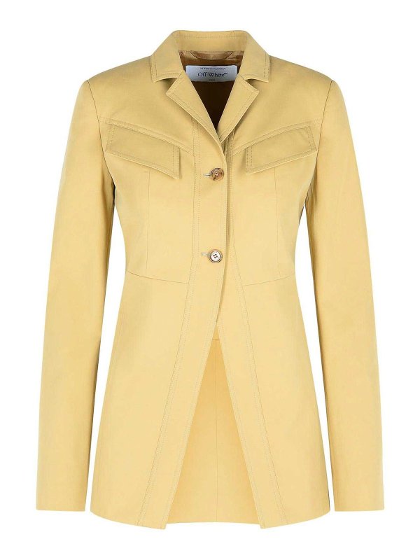 OFF-WHITE: カジュアルジャケット - カジュアルジャケット - ベージュ