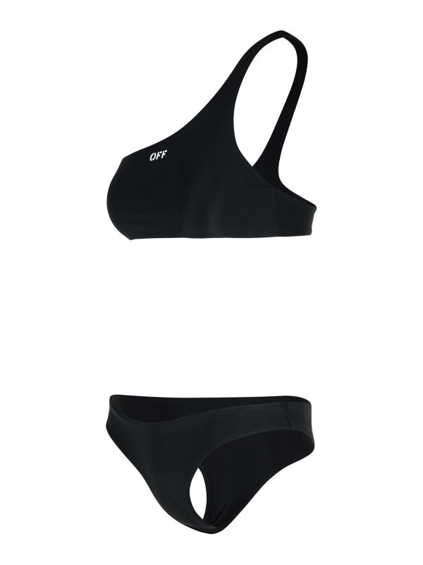 The Best Shops OFF-WHITE: bikinis - One-Shoulder Bikini Top