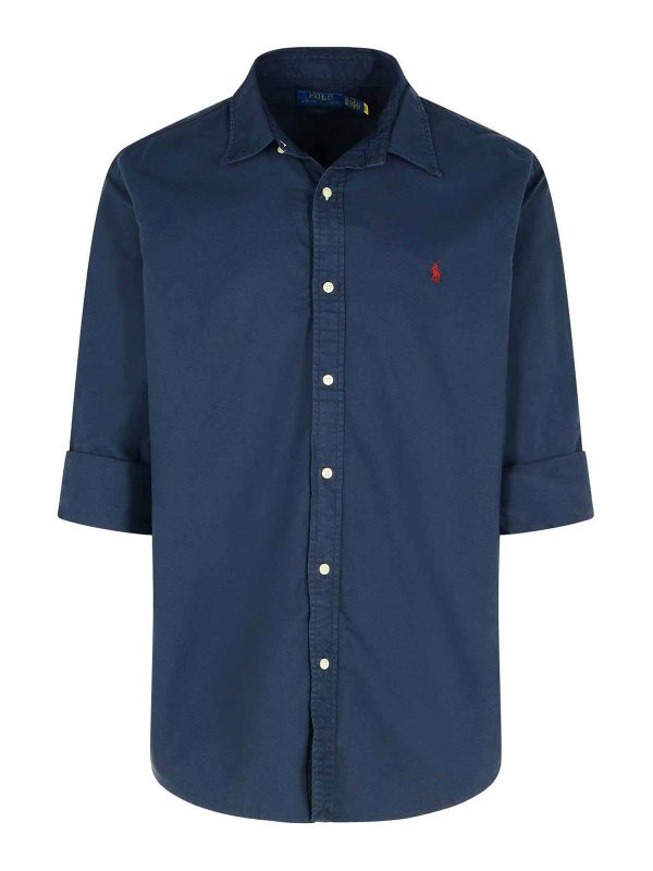 POLO RALPH LAUREN: shirts - Blue Cotton Shirt