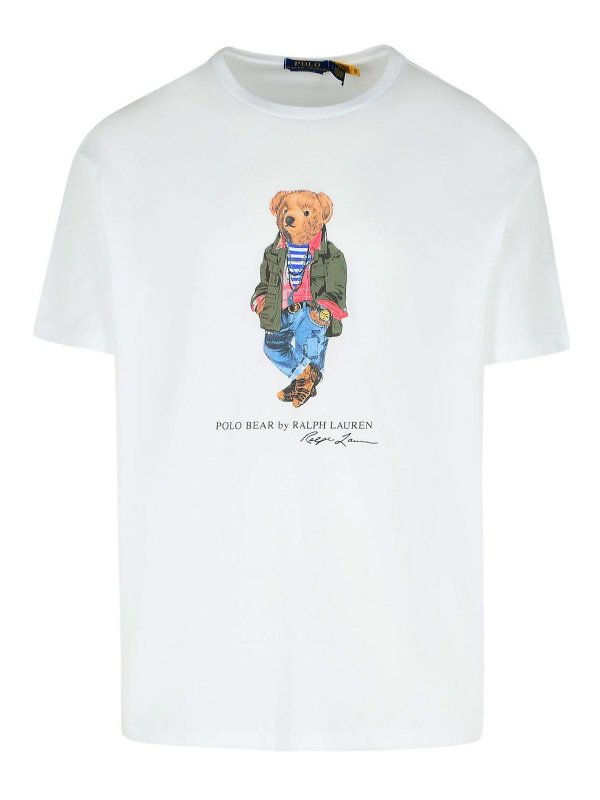 POLO RALPH LAUREN: t-shirt - T-shirt di cotone bianco