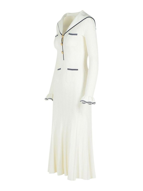 The Best Shops Self Portrait: ニーレングスドレス - 膝丈ドレス - 白