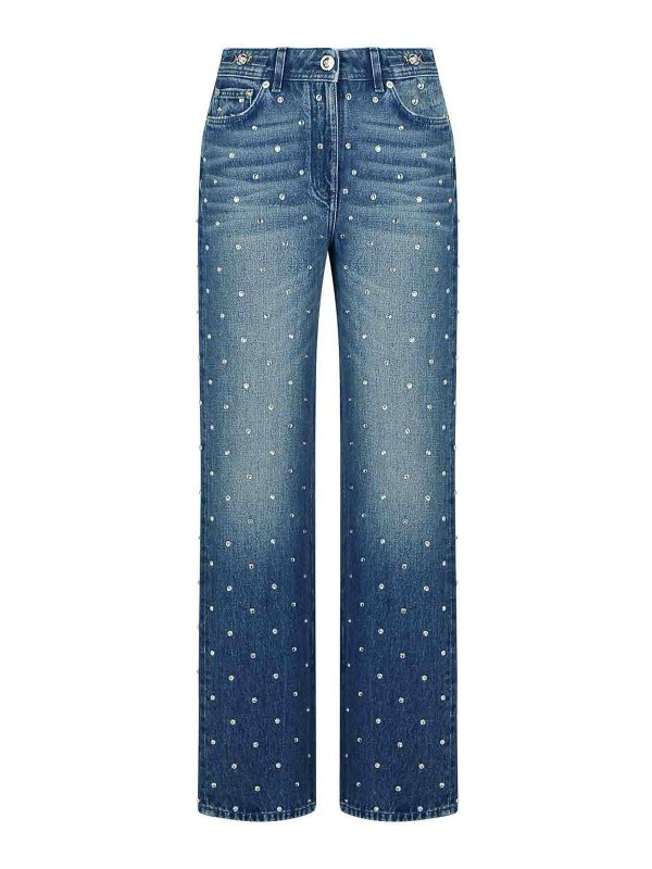 VERSACE: Bootcut - Bootcut Jeans - Blau