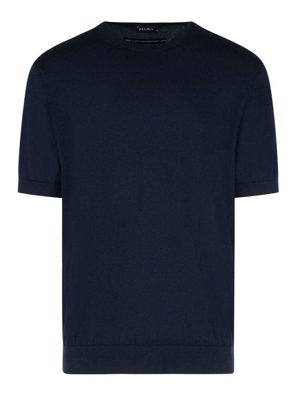 ZEGNA: Camisetas - Camiseta - Azul