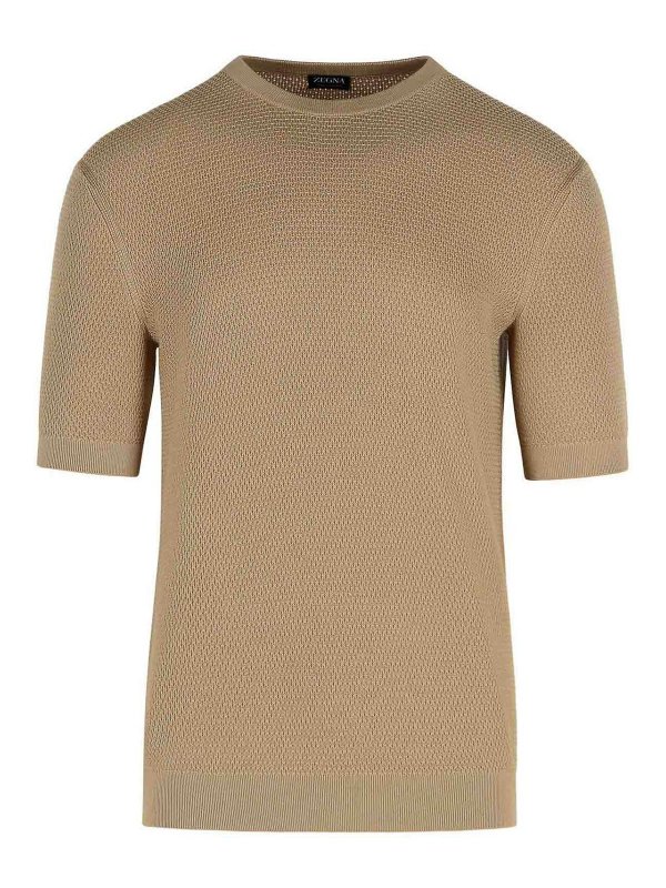ZEGNA: Camisetas - Camiseta - Marrón