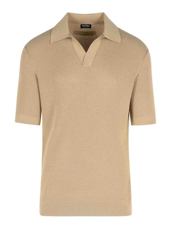 ZEGNA: ポロシャツ - ポロシャツ - ブラウン