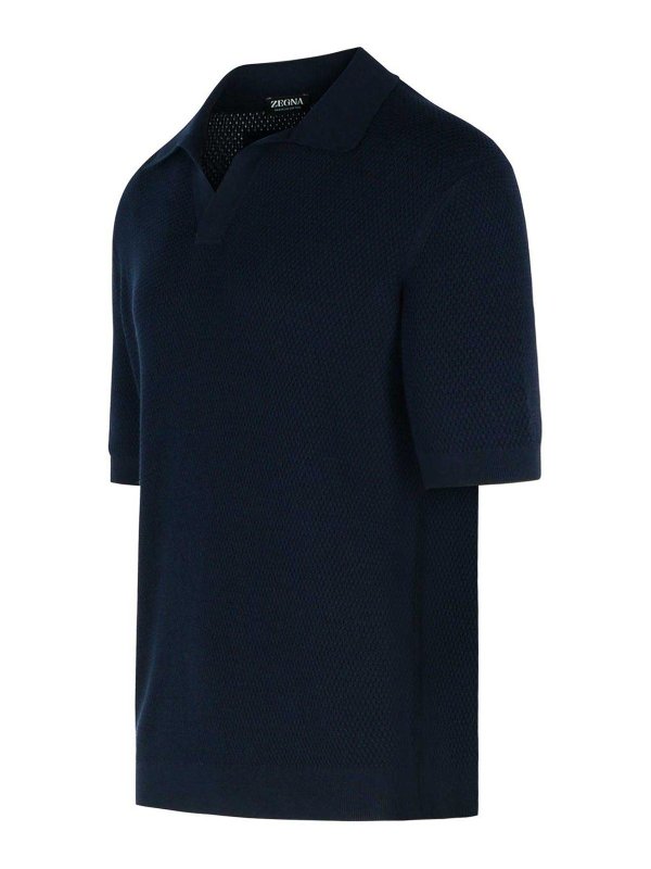 The Best Shops ZEGNA: Poloshirts - Poloshirt - Blau