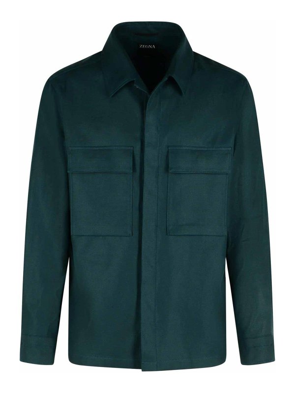 ZEGNA: シャツ - シャツ - 緑