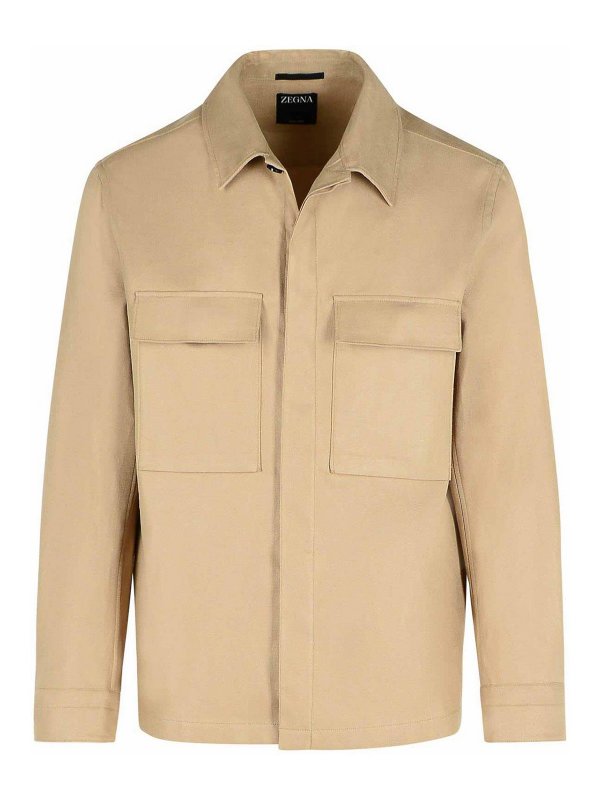 ZEGNA: カジュアルジャケット - カジュアルジャケット - ベージュ