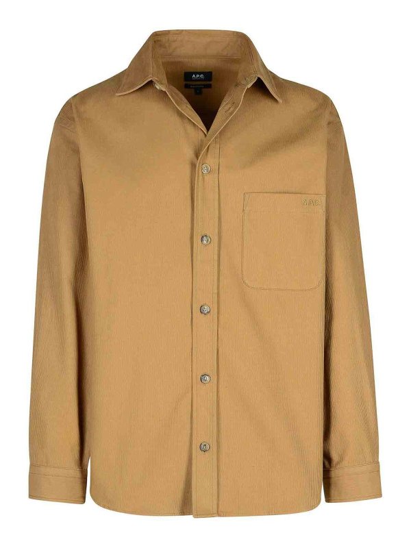 A.P.C.: Chemises - Chemise - Beige