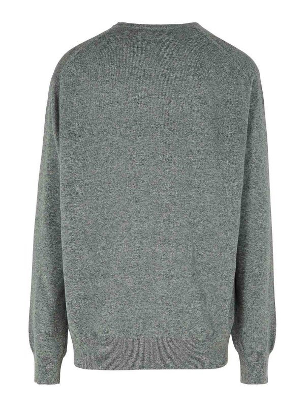 COMME DES GARCONS SHIRT: crew necks online - Grey Wool Sweater