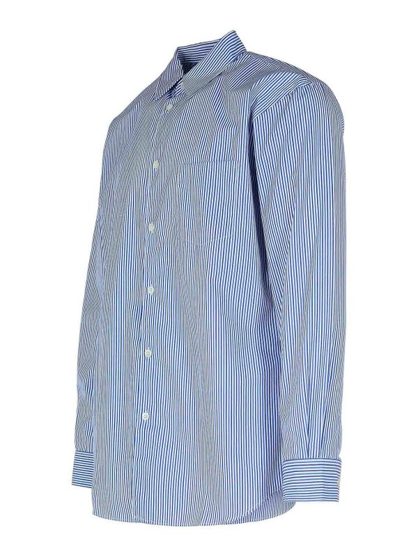 The Best Shops COMME DES GARCONS SHIRT: shirts - Blue Cotton Shirt