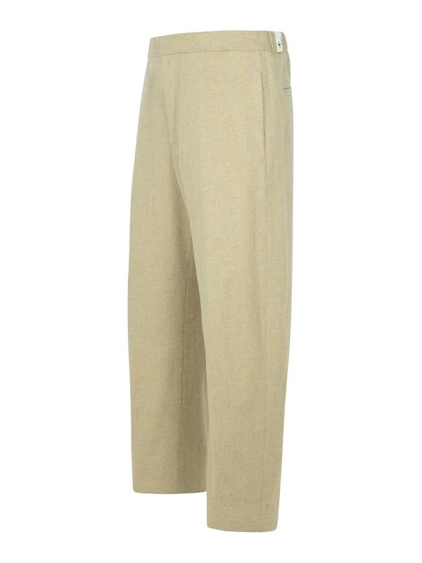 The Best Shops JIL SANDER: カジュアルトラウザー - カジュアルパンツ - ベージュ