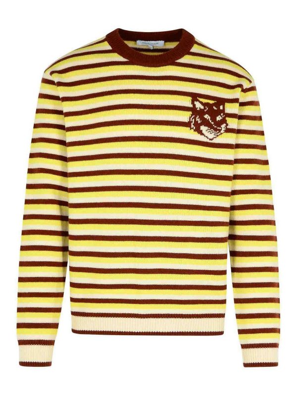 MAISON KITSUNÉ: クルーネック - クルーネック - マルチカラー