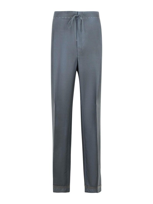 Maison Margiela: Pantalones casual - Pantalón Casual - Gris