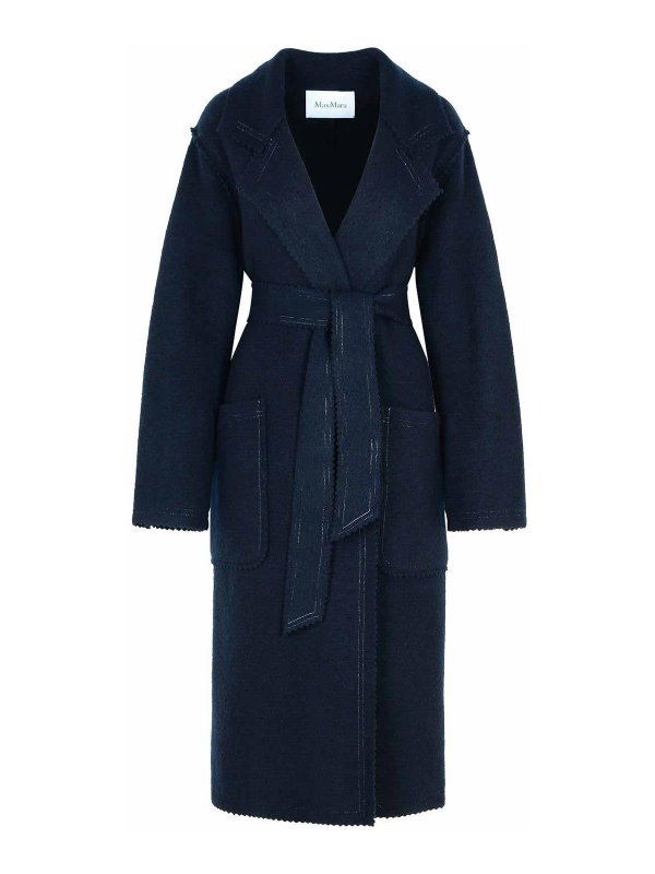 Max Mara: Kurze Mäntel - Kurzer Mantel - Blau