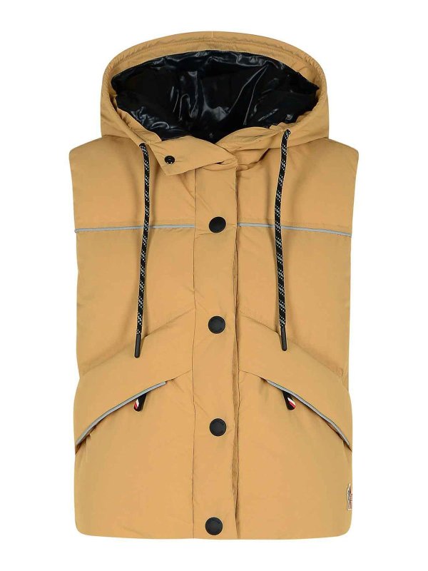 MONCLER: ベスト - ベスト - ベージュ