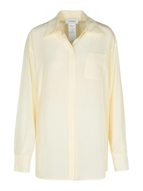 SPORTMAX: shirts - Tonale Ivory Silk Shirt