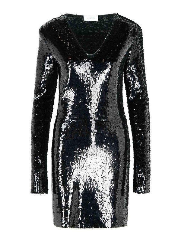 SPORTMAX: Knielange Kleider - Knielanges Kleid - Schwarz