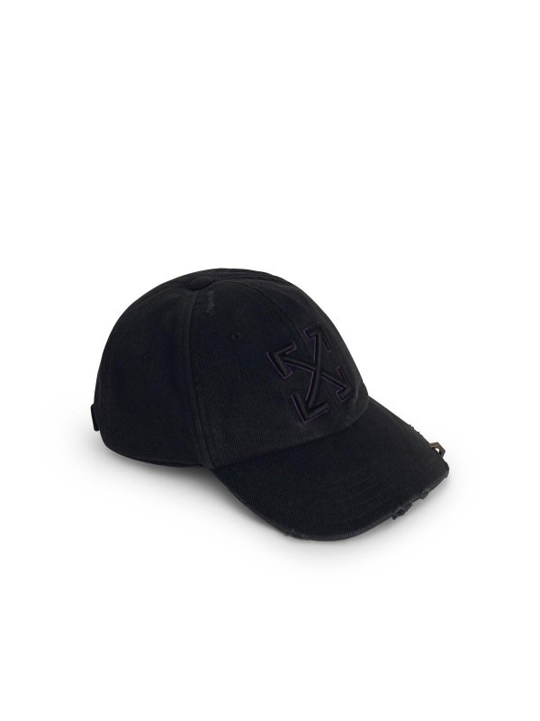 OFF-WHITE: cappelli online - Capo di cotone nero