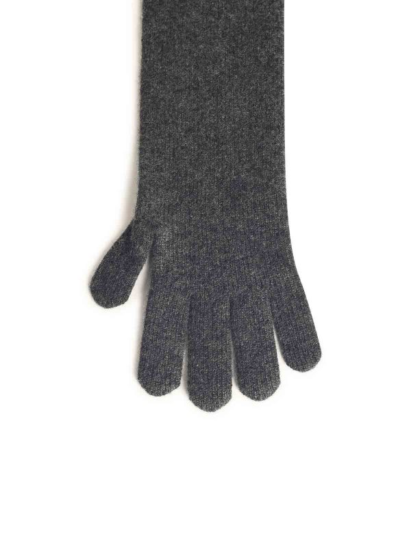 The Best Shops Max Mara: gloves - Timor Grey Cashmere Gloves