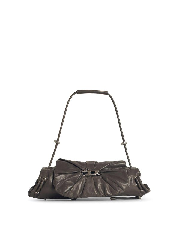 DIESEL: クロスボディバッグ - クロスボディバッグ - グレー