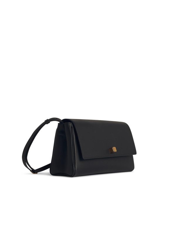 KHAITE: borse a tracolla online - Borsa a traversa in pelle nera di Cate