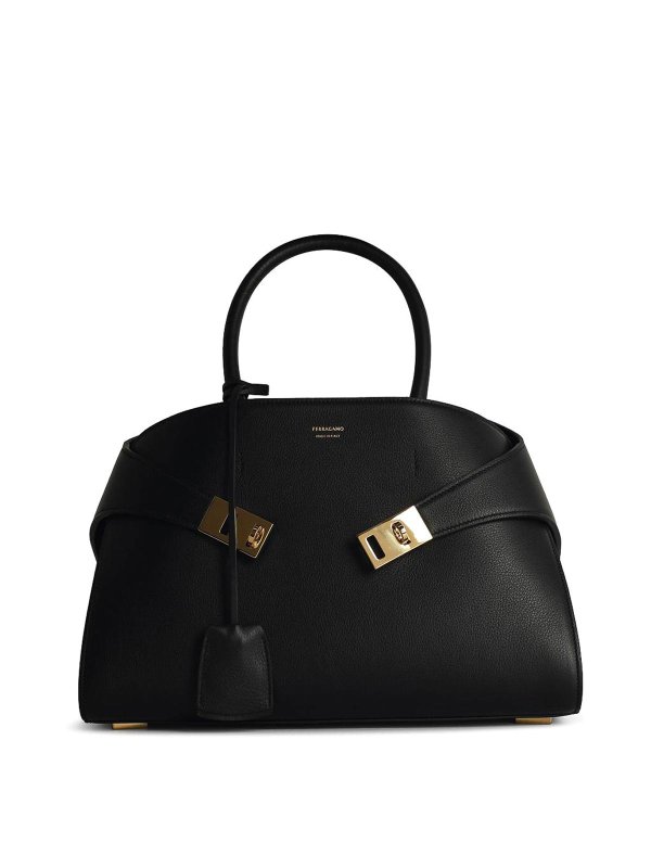 FERRAGAMO: クロスボディバッグ - クロスボディバッグ - 黒