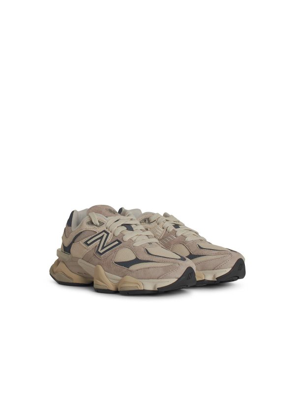 NEW BALANCE: sneakers online - 9060e Sneaker in pelle in pelle avorio