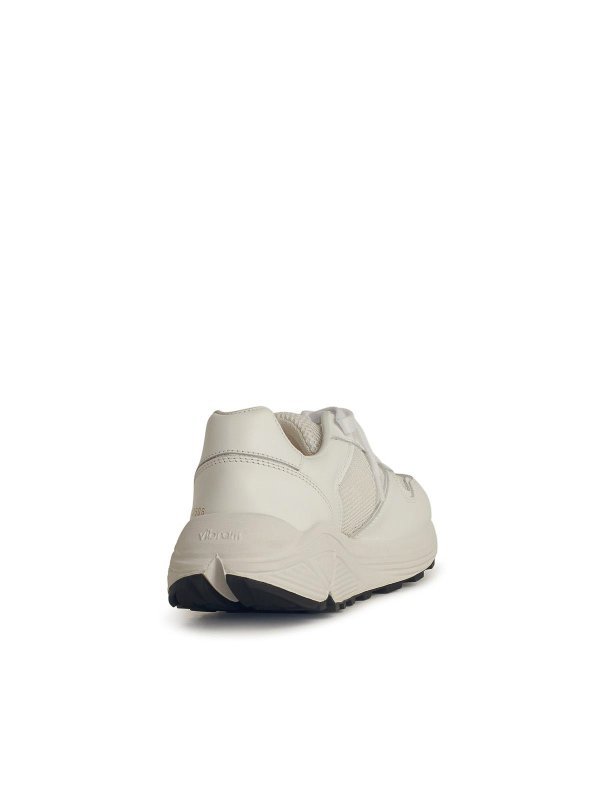 The Best Shops COMMON PROJECTS: trainers - Runner White Leather Blend Sneakers