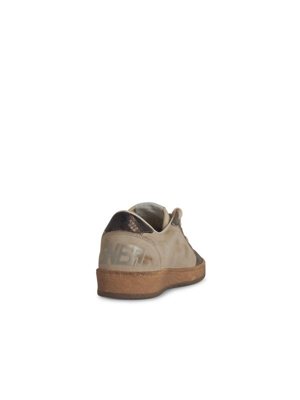The Best Shops GOLDEN GOOSE: trainers - Ball Star Beige Leather Sneakers