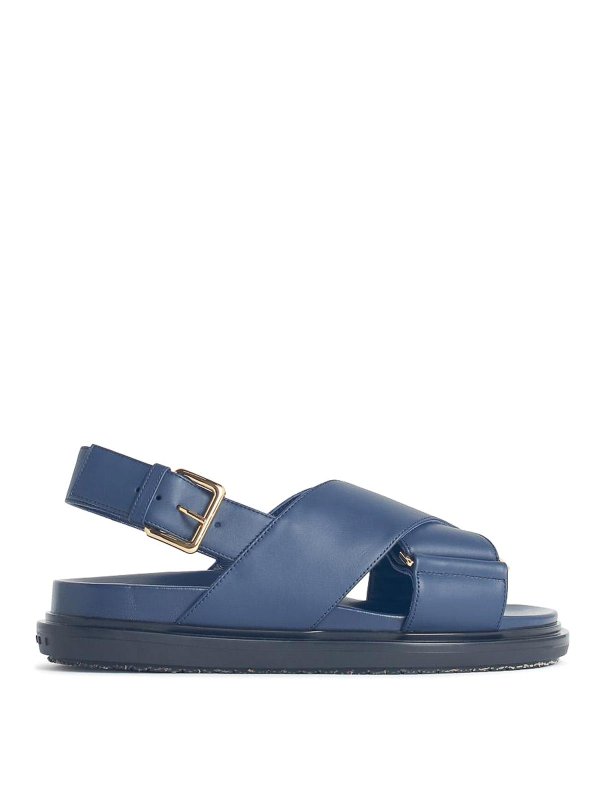 Marni: Sandalen - Sandalen - Blau
