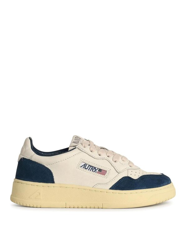 AUTRY: sneakers - Sneaker in pelle blu mediale