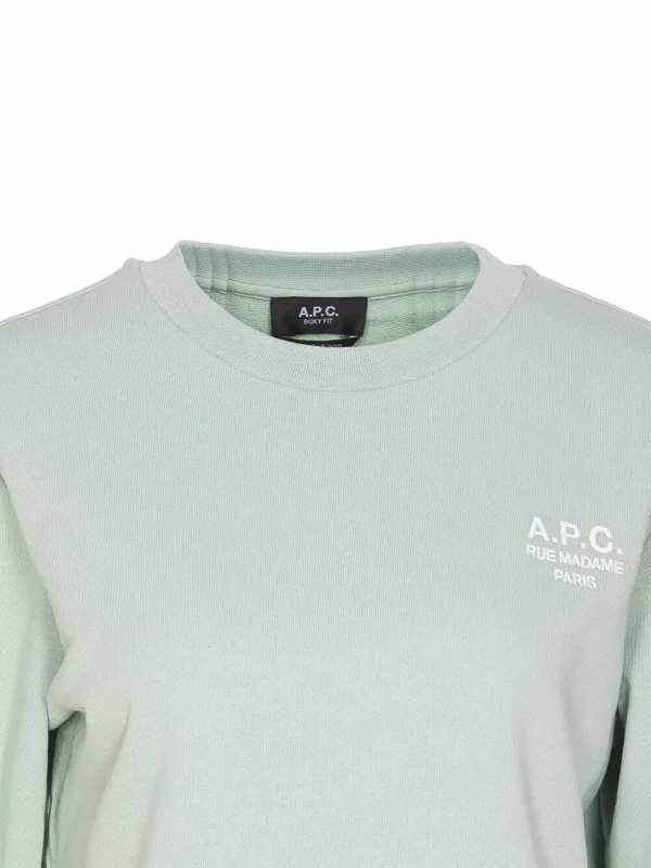 The Best Shops A.P.C.: Pull col rond - Pull Col Rond - Blanc