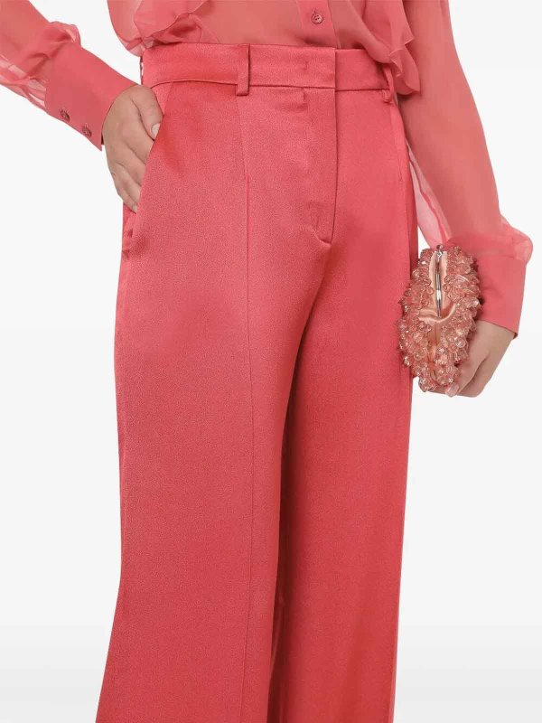 Alberta Ferretti Satin pants - Pink - Women | 030316190199